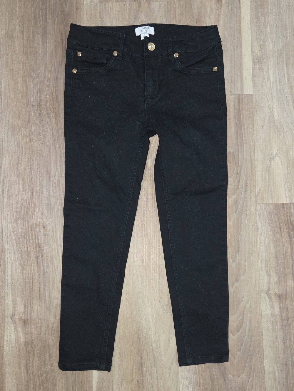 •Crown & Ivy• Little Girls Black Skinny Jeans